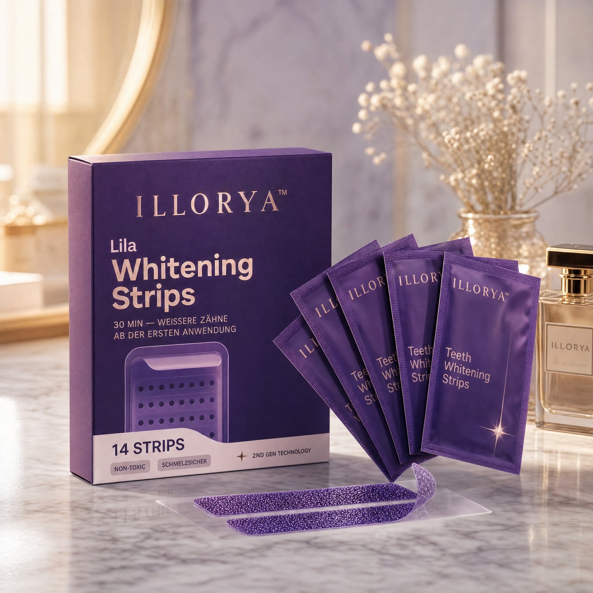 ILLORYA™ Lila Zahnaufhellungsstreifen