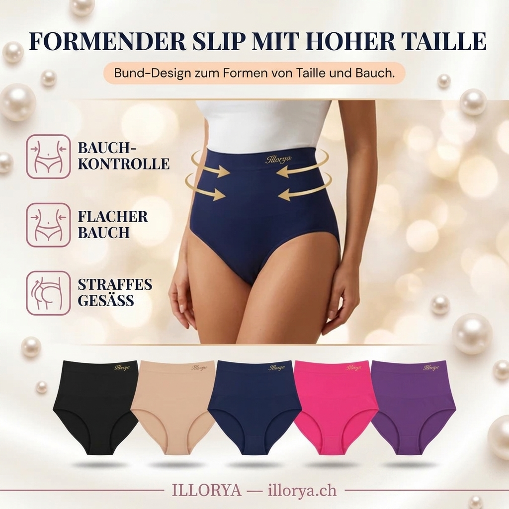 Formender Slip mit hoher Taille — Nahtlose Bauchkontrolle