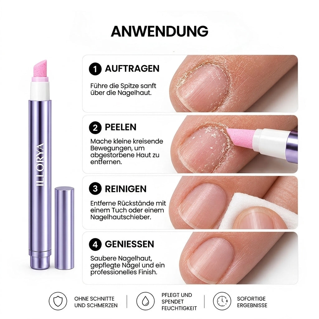 ILLORYA Nagelhaut-Stift 3-in-1